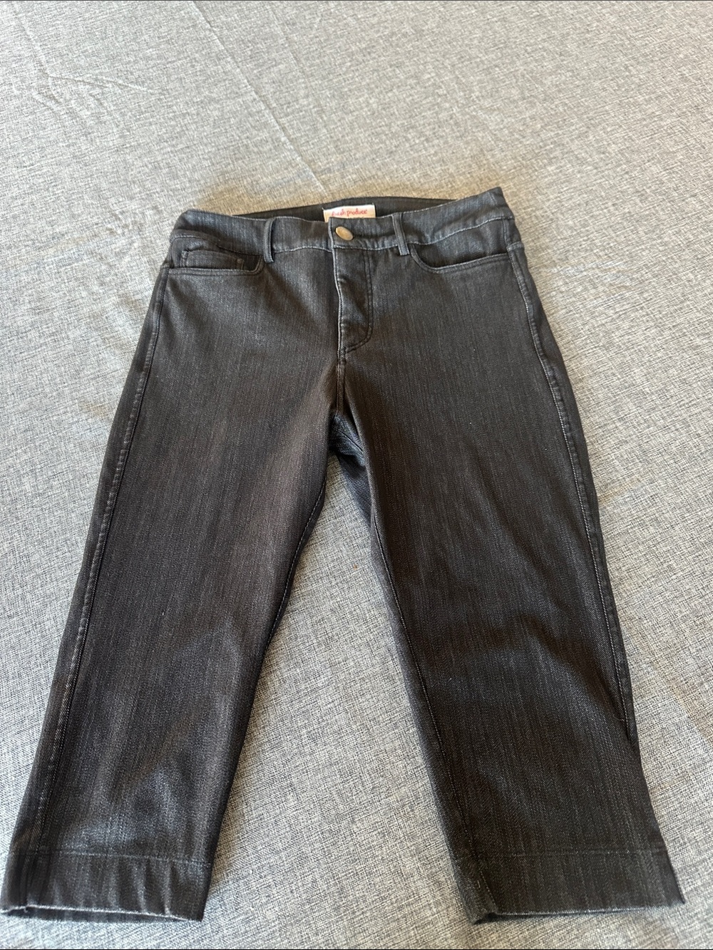 fresh produce Black Cropped Stretch Jeans